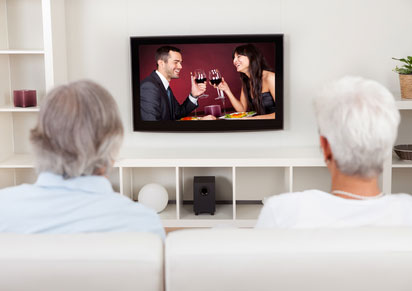 enjoying tv at home Customers watching high quality TV with their new aerial installed by MKH