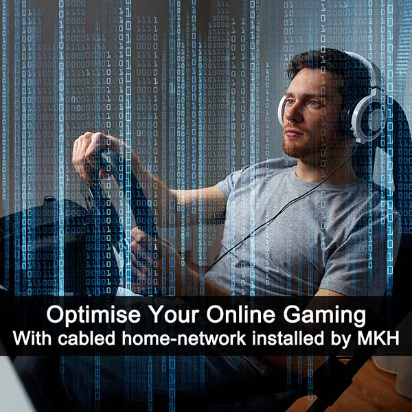 Gamer heaven with smooth hard-wired broadband connections to your PC